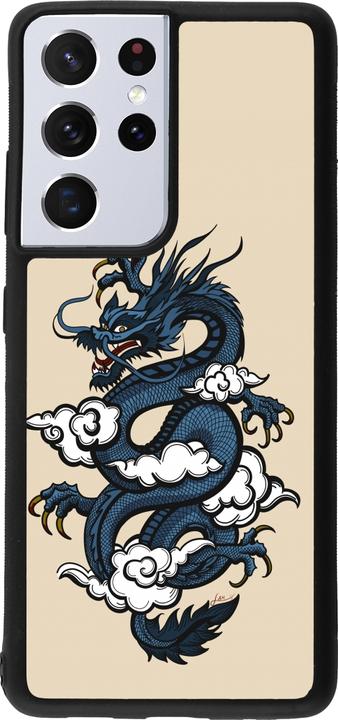 Produktbild PhoneLook Hülle Silikon schwarz Blue Dragon Tattoo (Samsung Galaxy S21 Ultra 5G)