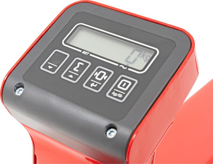 Immagine prodotto Stier Transpallet pesatore con stampante con incrementi di 1 kg Portata 2000 kg