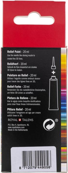 Actual product image Amsterdam Acrylic paint Reliefpaint 302 (Dark red, 20 ml)