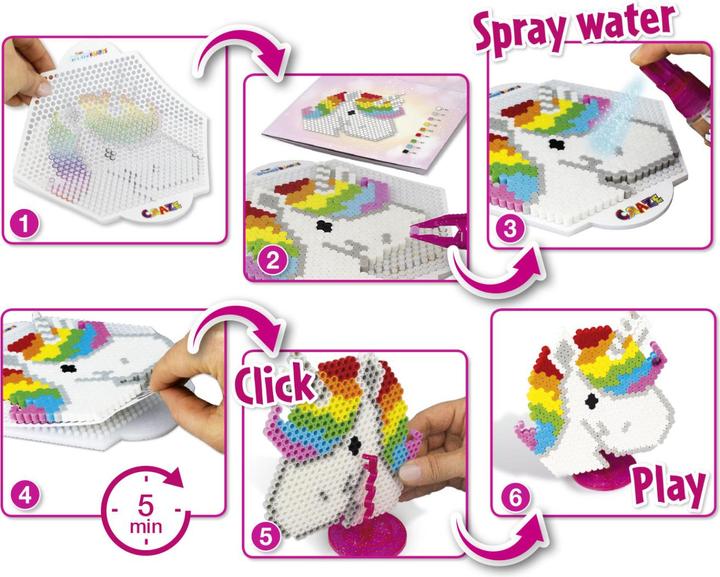 Actual product image Craze Splash Beadys Play Set Unicorn