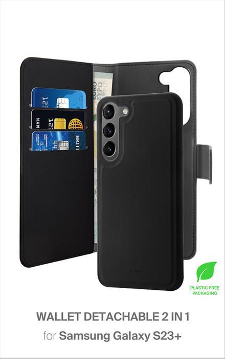 Image du produit Puro Portefeuille détachable - Etui 2w1 Samsung Galaxy S23+ (czarny) (Samsung Galaxy S23+)