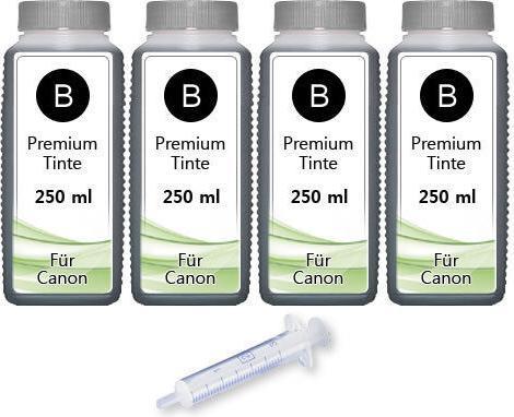 Image du produit Druckfuxx 1000ml Nachfülltinte für Canon FAX JX200 JX500 Pixma IP2500 IP2600 Ref