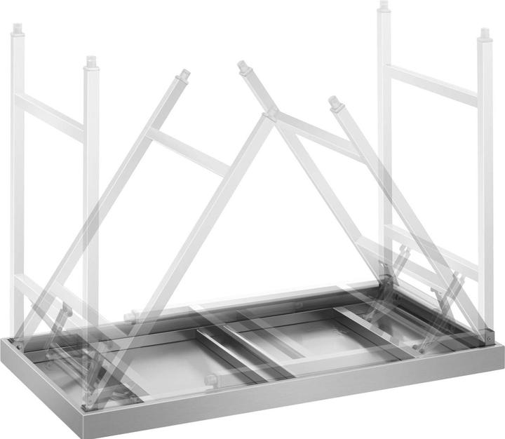 Actual product image Royal Catering Folding Work Table - 60 x 100 cm - 200 kg load capacity (60 cm, 100 cm)