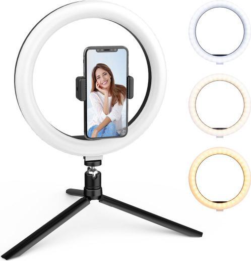 Actual product image Akashi Ring light + smartphone holder and tripod (Ring light)