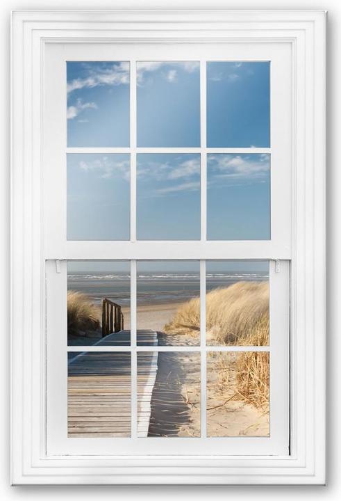 Actual product image Trenddeko 3D Window - On the Baltic Sea (40 x 60 cm)