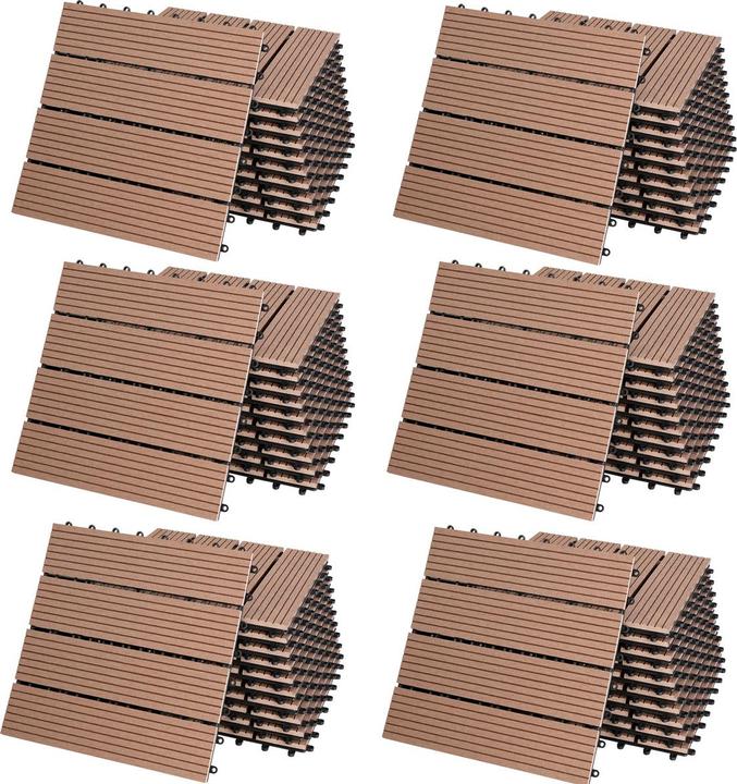 Actual product image Casaria WPC Fliesen (66 x, 30 x 30 cm)