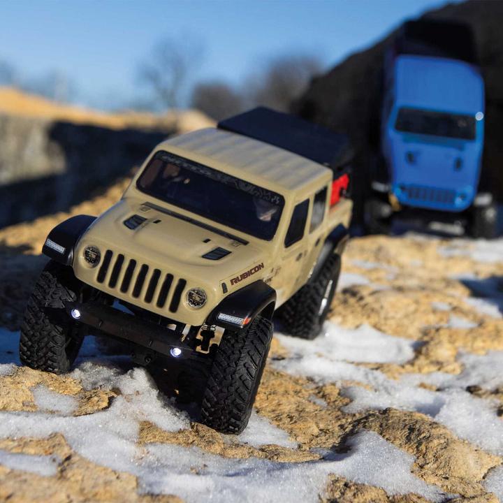 Productafbeelding Axial Schaal Crawler SCX24 Jeep JT Gladiator, Beige, 1:24, RTR (RTR Gereed voor gebruik)