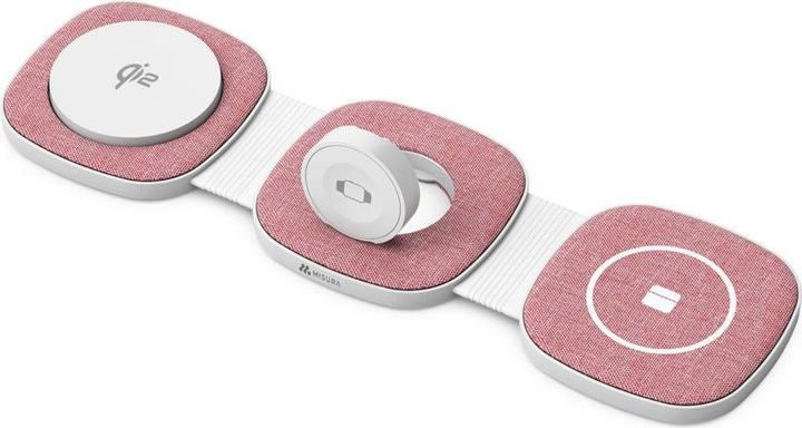 Image du produit Misura MH06 Chargeur magnétique sans fil pliable - ROSE (35 W)