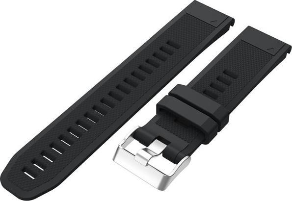 Produktbild No Name Silikonarmband für Garmin Fenix 5 Schwarz (22 mm, Silikon, fenix 5)