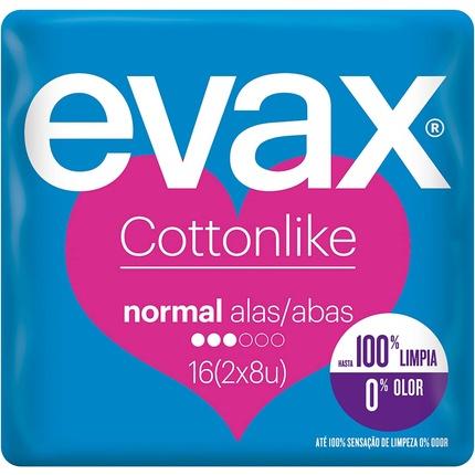 Actual product image Evax COTTONLIKE compresas normal alas 16 uds (16 x, Sanitary pads)
