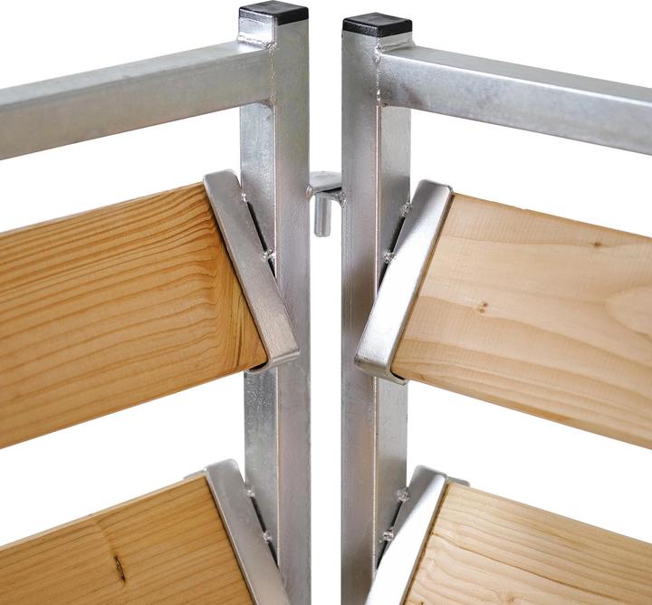 Immagine prodotto Bellissa Compostiera legno/metallo 100x100x100 cm zincata a caldo