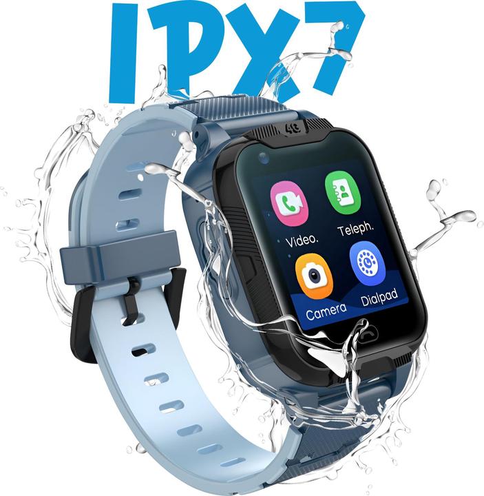 Produktbild Maxlife Smartwatch 4G MXKW-350 blau GPS WiFi (14 mm)