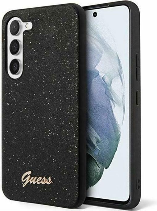 Immagine prodotto Guess Custodia per S24+ S926 GUHCS24MHGGSHK Custodia rigida Glitter Script nero (Samsung Galaxy S24+)