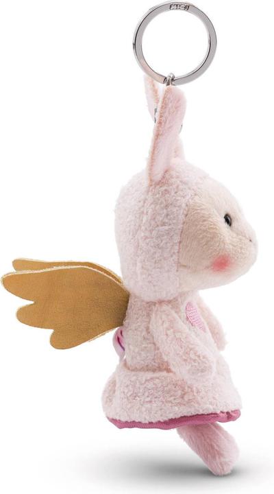 Actual product image Magni NICI key ring Your guardian angel bunny with heart pink 10cm