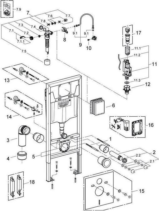 Immagine prodotto Grohe Wand-WC-Element RAPID SL