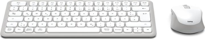 Actual product image Hama Multi-device keyboard and mouse set WKM-500 wireless small white QWERTZ (DE, Wireless)