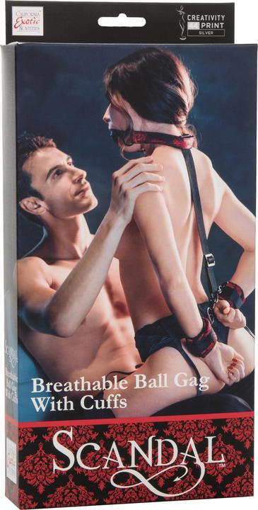 Image du produit CalExotics Bâillon balle respirant avec menottes