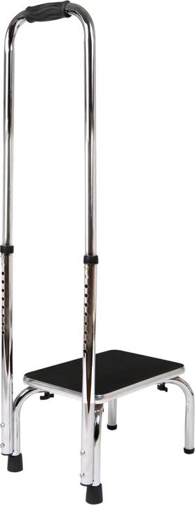 Vital Comfort Marchepied avec poignée réglable en hauteur, chromé, 88 - 108 cm