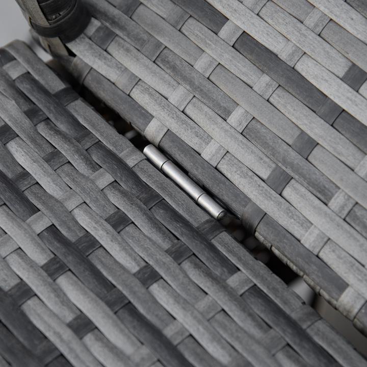 Immagine prodotto Outsunny Lettino in rattan con tettuccio parasole (195 cm)