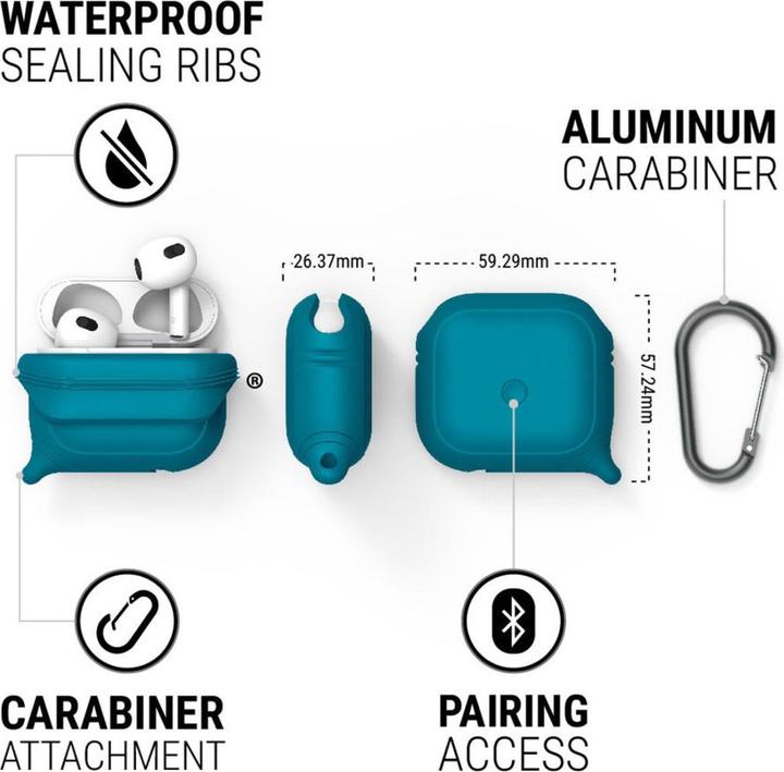 Immagine prodotto Catalyst AirPods di terza generazione. Custodia impermeabile blu marino (Manicotto per cuffie)