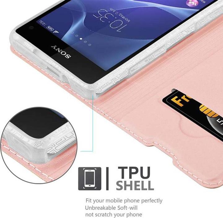 Actual product image Cadorabo Book Classy Style Cover (Sony Xperia Z1 Compact)