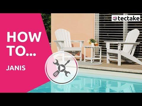 Immagine prodotto tectake Sedia da giardino Joan con poggiapiedi