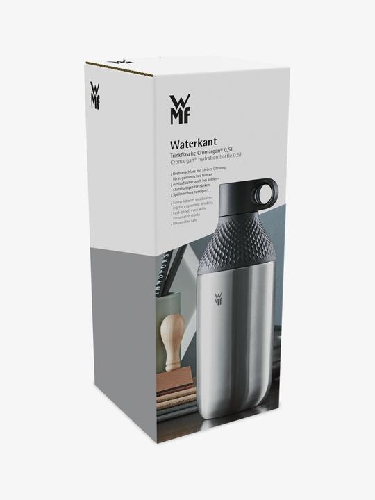 Produktbild WMF Trinkflasche Cromargan SchwarzSilber (0.50 l)