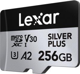 Image du produit Lexar Professional Silver Plus (256 Go, microSDXC, U3, UHS-I)