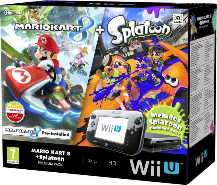 Image du produit Nintendo Wii U Premium + Mario Kart 8 + Splatoon