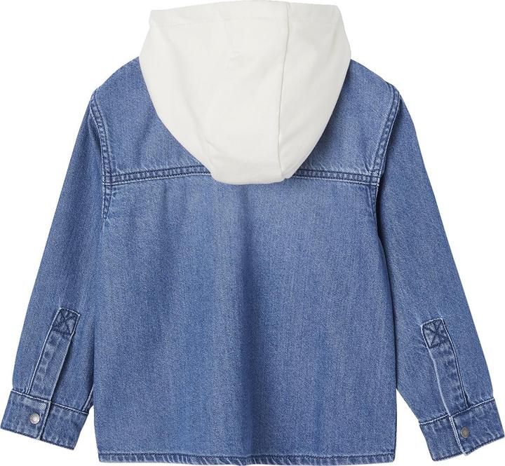 Produktbild Vertbaudet Jungen Jeanshemd mit Kapuze und Aufnähern (98)