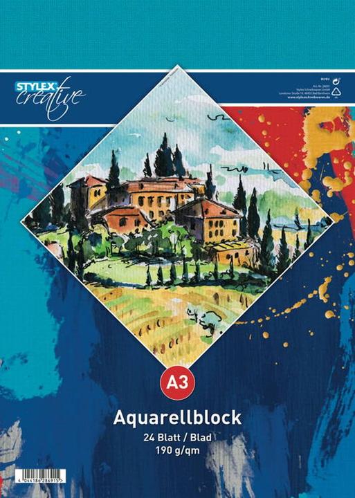 Actual product image Stylex Watercolour block (A3, Hardcover)