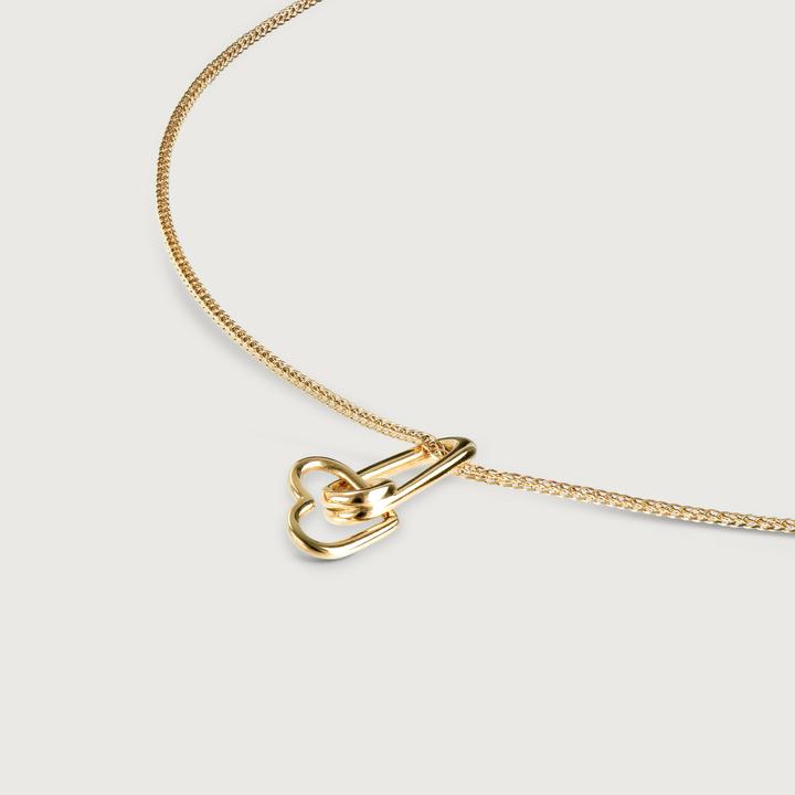 Actual product image Hey Harper Looped Heart Necklace (14k gold plated, PVD coating)