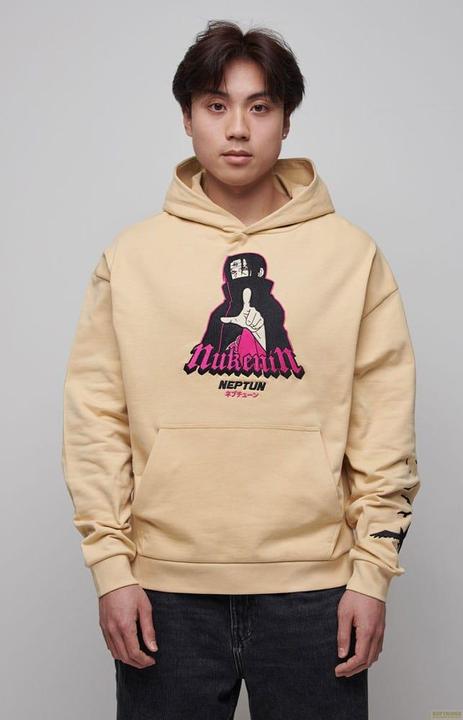 Naruto Shippuden sweater à capuche Graphic Beige (S) (S)