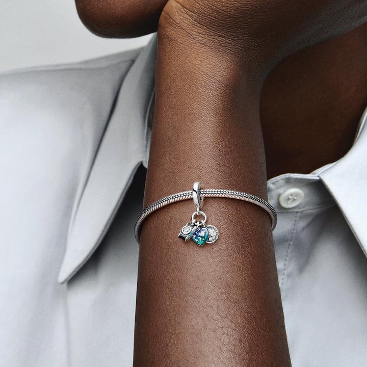 Image du produit Pandora Caméra Coeur & Boussole Triple (Argent 925)