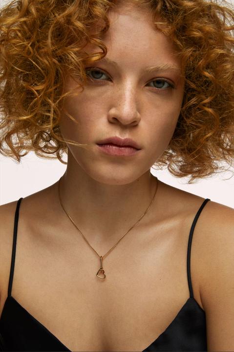 Actual product image Hey Harper Looped Heart Necklace (14k gold plated, PVD coating)