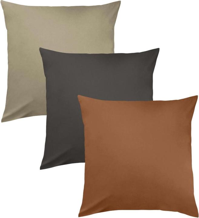 Produktbild Traumschlaf Uni Kissenhülle Monaco 2er Set (Kopfkissenbezug, 40x40 cm)