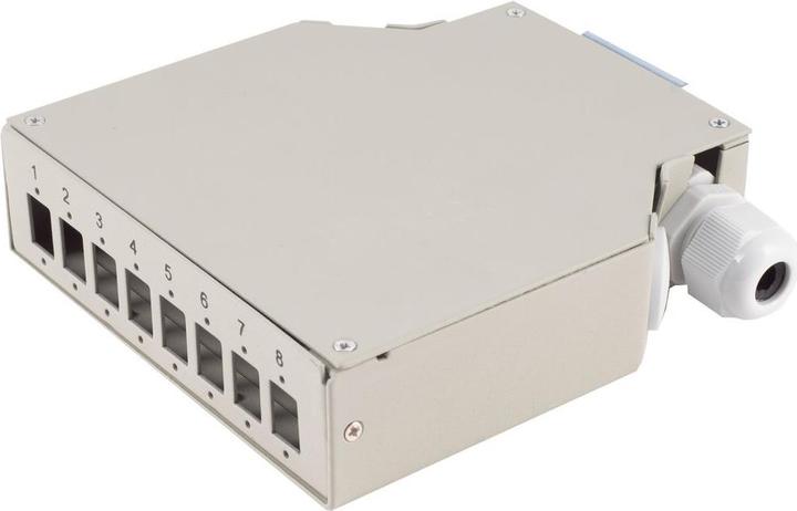 Produktbild Shiverpeaks ®-BASIC-S--LWL-Verteilerbox, Metall, 8-fach, DIN rail, grau