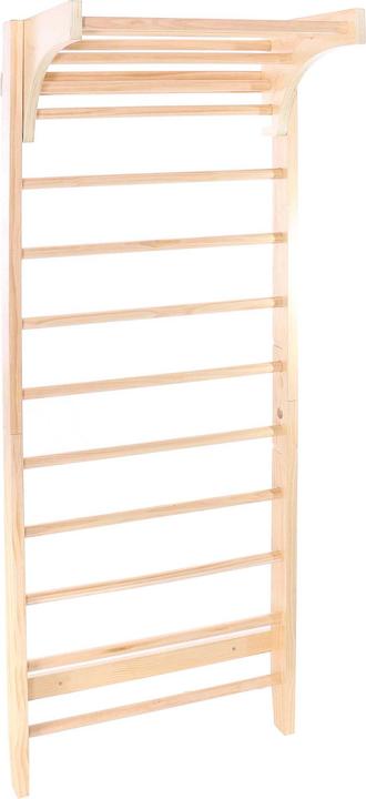Actual product image Wiltec Toboli wall bars in wood look 220cm wall bars climbing wall gymnastics wall fitness