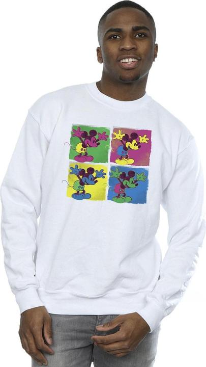 Actual product image Disney Mens Mickey Mouse Pop Art Sweatshirt (XXL)