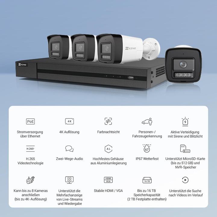 Image du produit EZVIZ H3K PoE Kit 4K