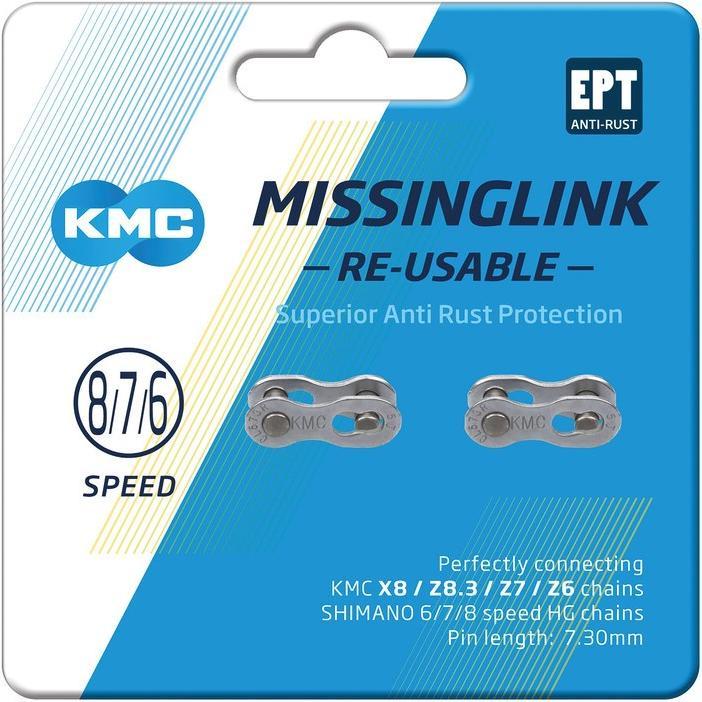 Produktbild KMC Kettenschloss 7/8R, 7,3mm (7-fach, 8-fach)