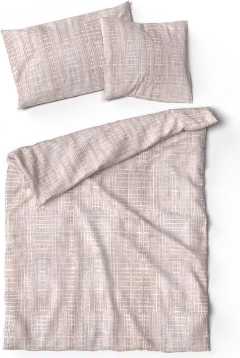 Immagine prodotto Lotus Bettwaren Biancheria da letto in bambù Skara greige (Copripiumino, 200 x 210 cm)
