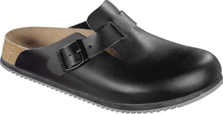 Birkenstock Boston Super Grip Naturleder Schmal