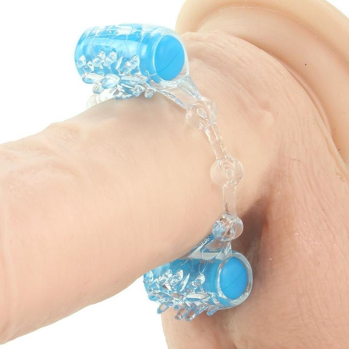 Image du produit Screaming O Crier O Couleur Pop Deux-O Cock Ring Bleu (15 cm)