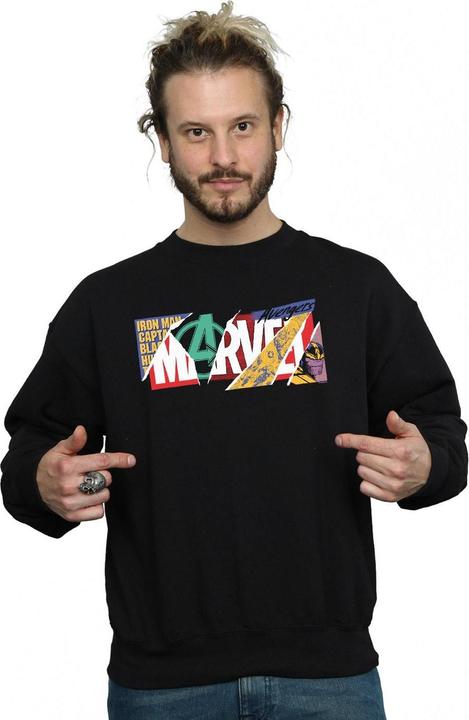 Actual product image Mens Collage Logo Sweatshirt (S)