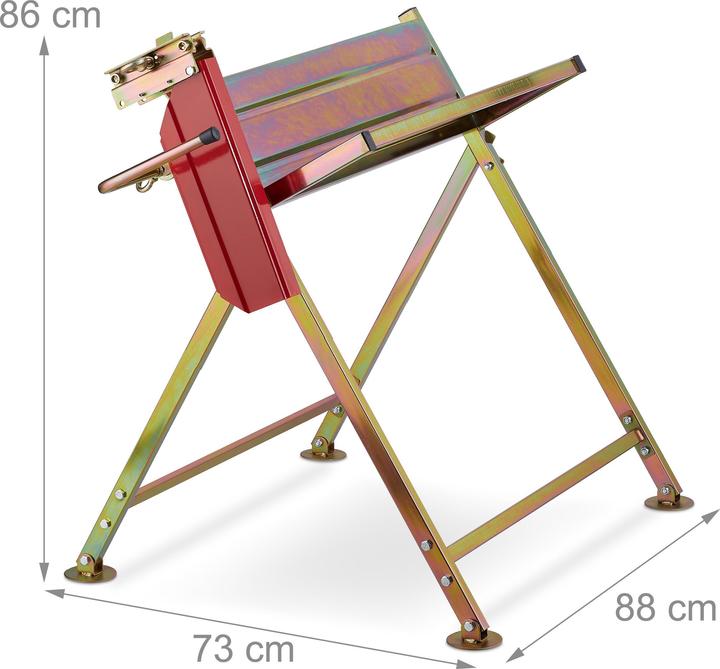 Actual product image Relaxdays Sawhorse chainsaw holder (88 cm, 73 cm)