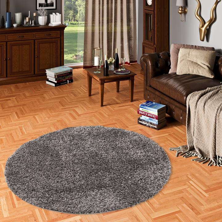 Immagine prodotto Pergamon Tappeto Shaggy Long Pile Cozy Mix Round (200x200 cm)