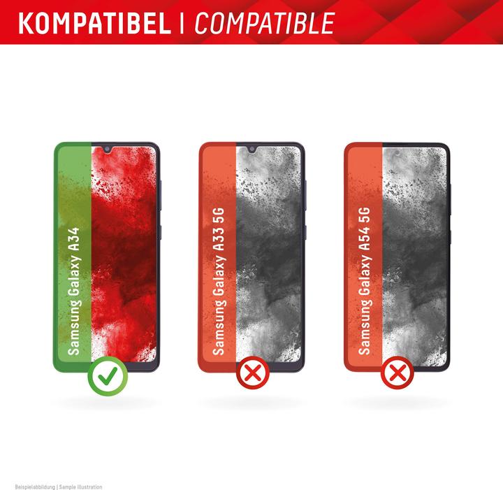 Displex Real Glass, 2D Panzerglas (1 Pezzo/i, Samsung Galaxy A34 5G)