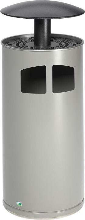 Produktbild VAR Abfall/Ascher inklusive Inneneinsatz, Volumen 75 l, antik-silber (75 l)
