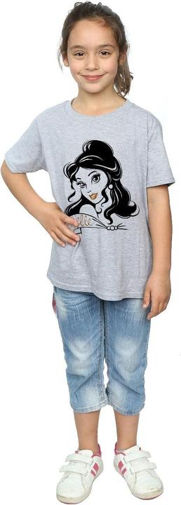 Actual product image Beauty And The Beast Girls Belle Sparkle T-Shirt (140, 146)